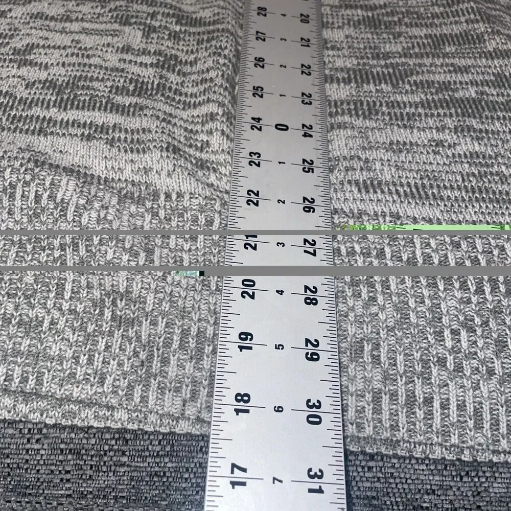 Avenue Plus Size Sweater 26/28 Gray White Marled Knit Hoodie Cozy Casual NWT‎